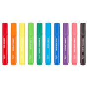Set of colorful markers with visible brand name.