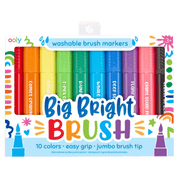 Pack of Big Bright Brush washable brush markers with colorful packaging