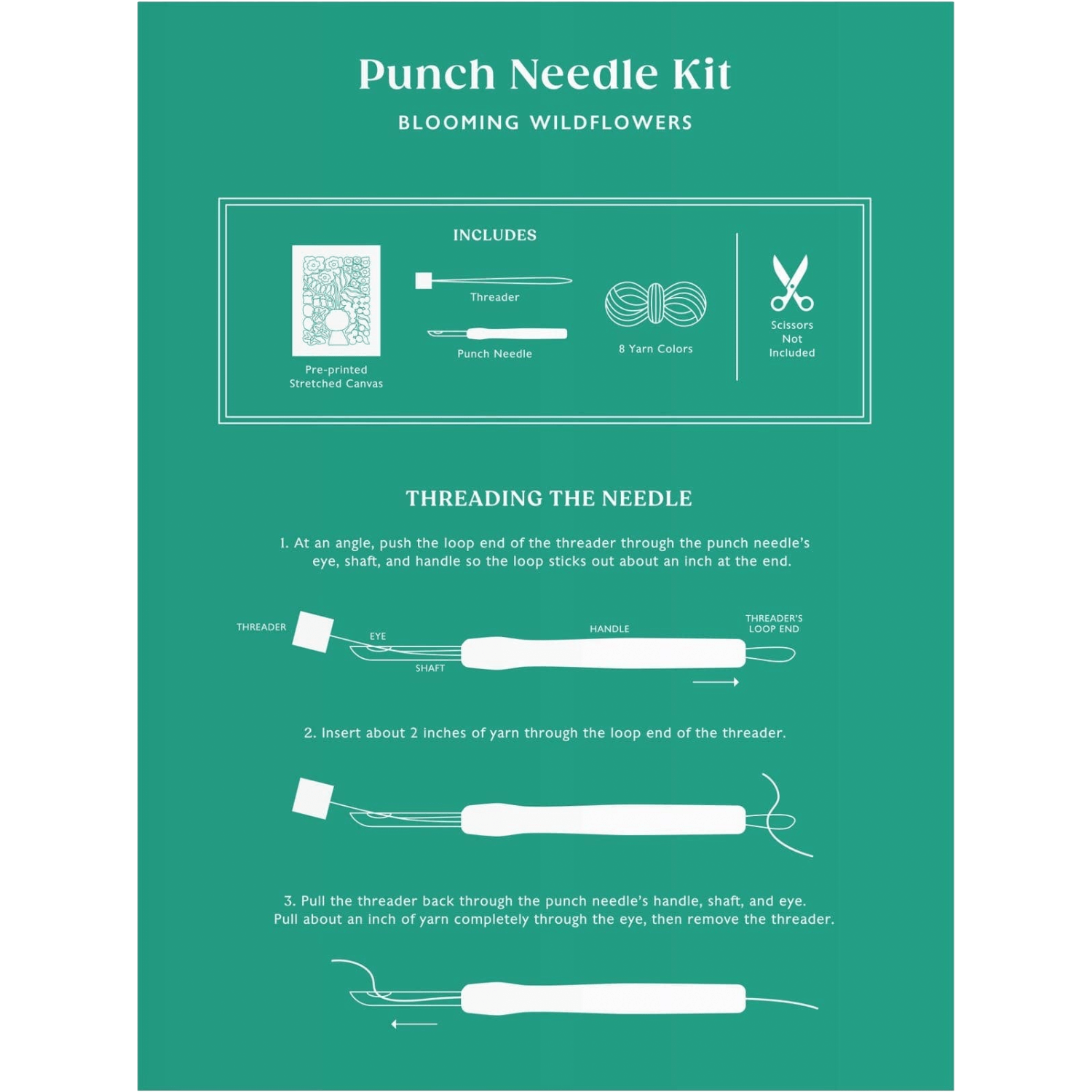Blooming Wildflowers | Punch Needle Kit