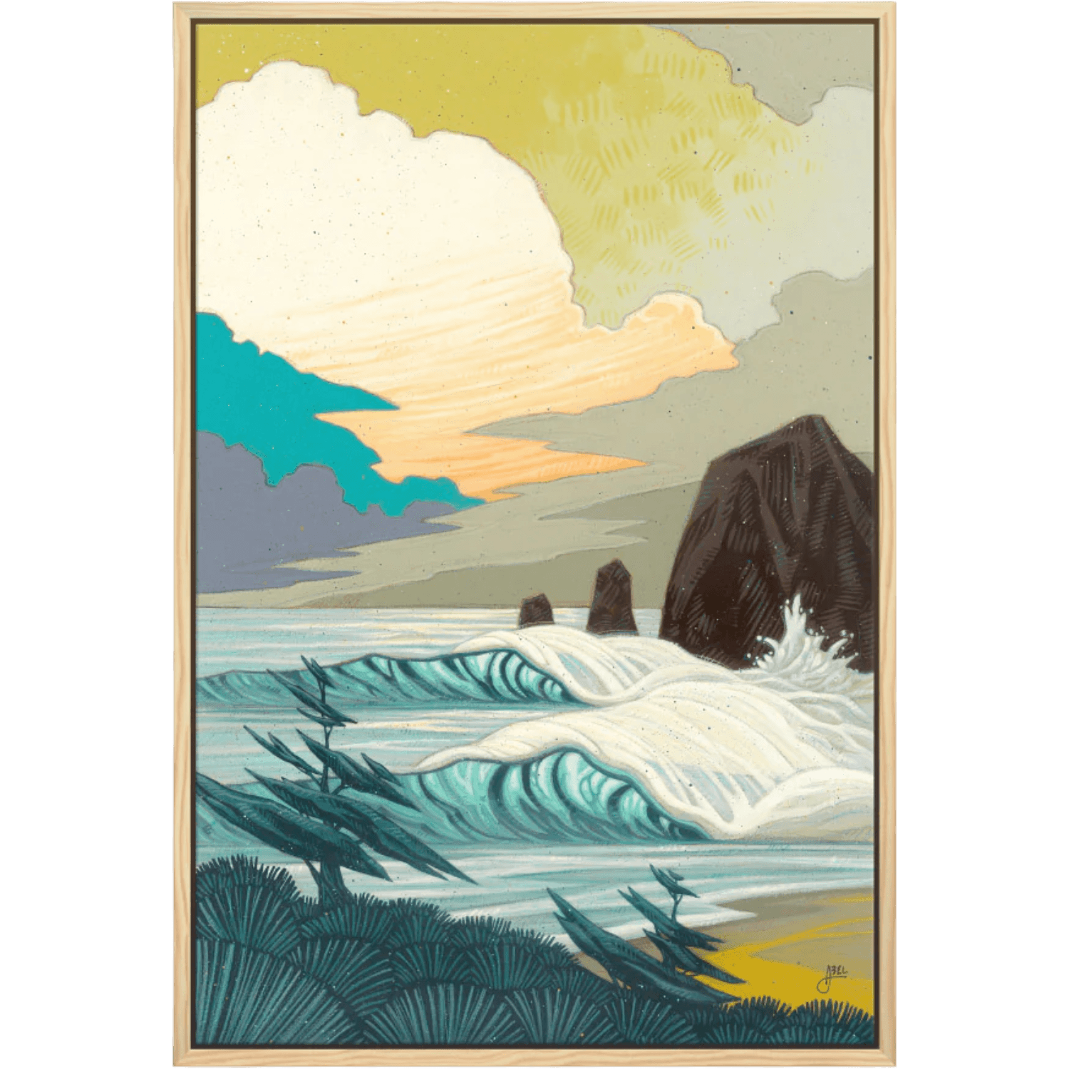 Break in the Storm | 9" x 12" | Art Print
