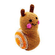 Brown | Plush Snail Rattle