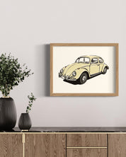 1960s Volkswagen Bug Art Print