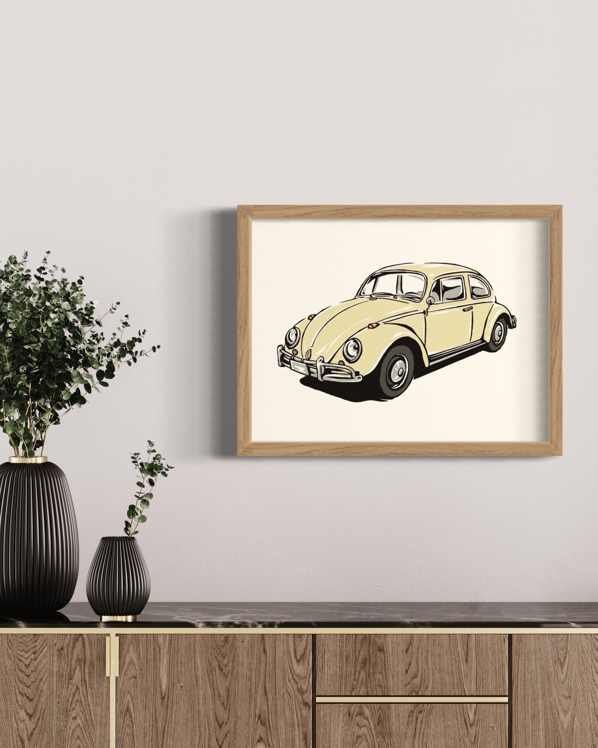 1960s Volkswagen Bug Art Print