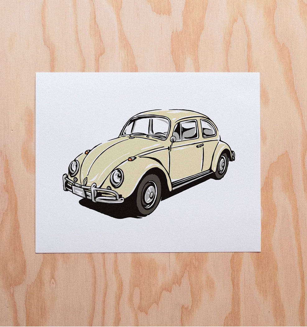 1960s Volkswagen Bug Art Print