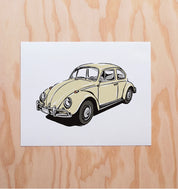 1960s Volkswagen Bug Art Print
