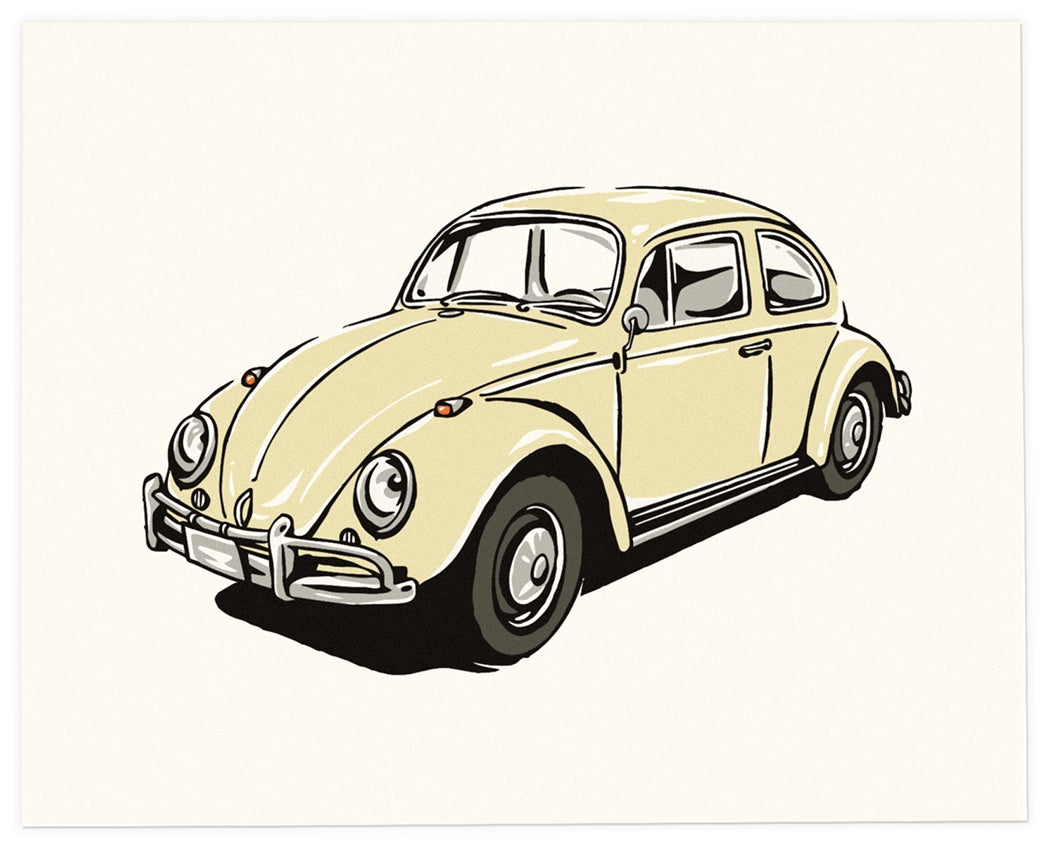 1960s Volkswagen Bug Art Print
