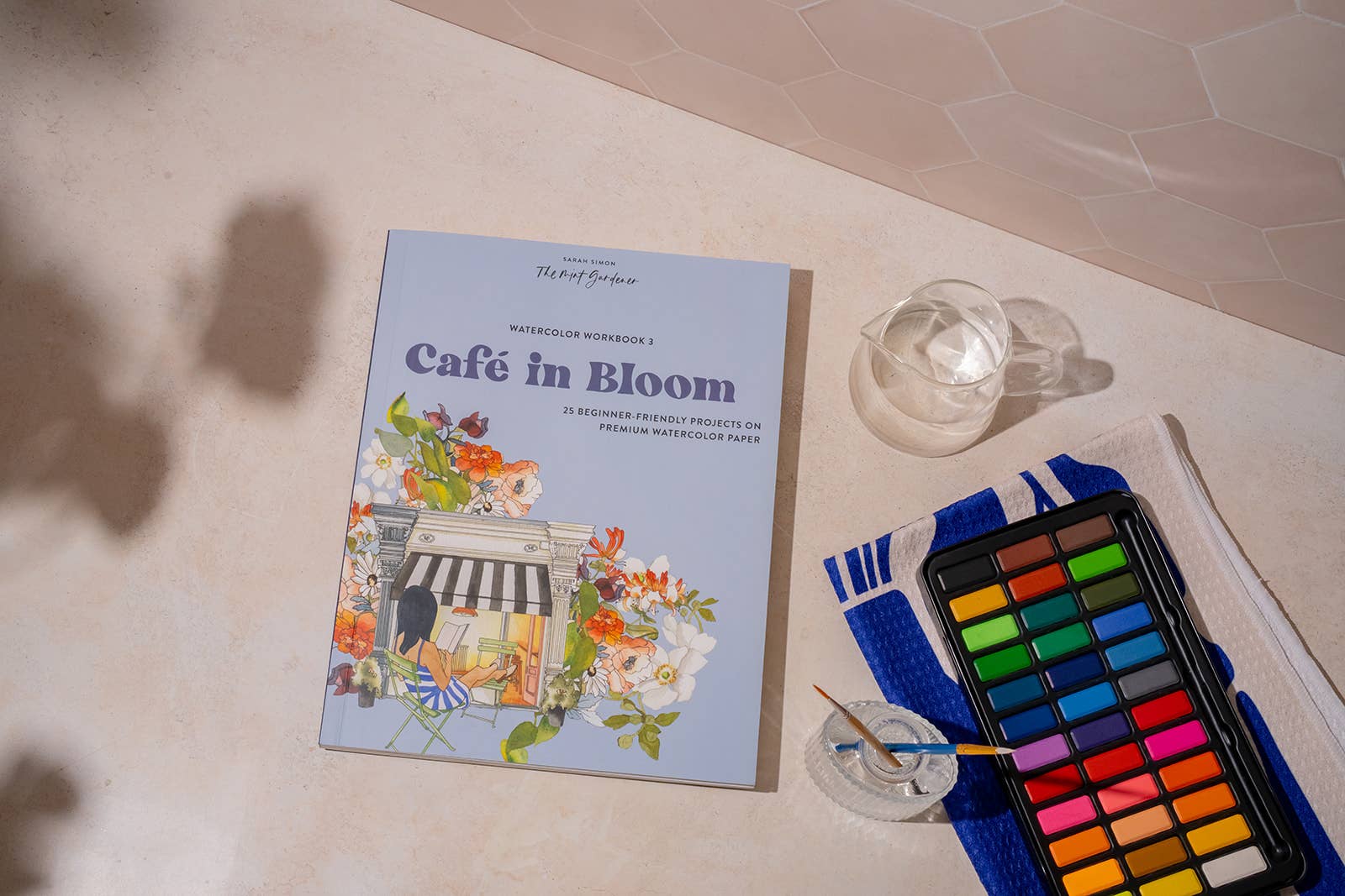 Watercolor Workbook 3: Café in Bloom