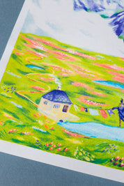 Howl's Moving Castle A3 Art Poster - Miyazaki /L.Olivieri