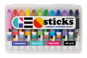 GEO Vibrant Tempera Paint Sticks - Set of 12