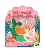 Mermaids Coloring Book With Stickers