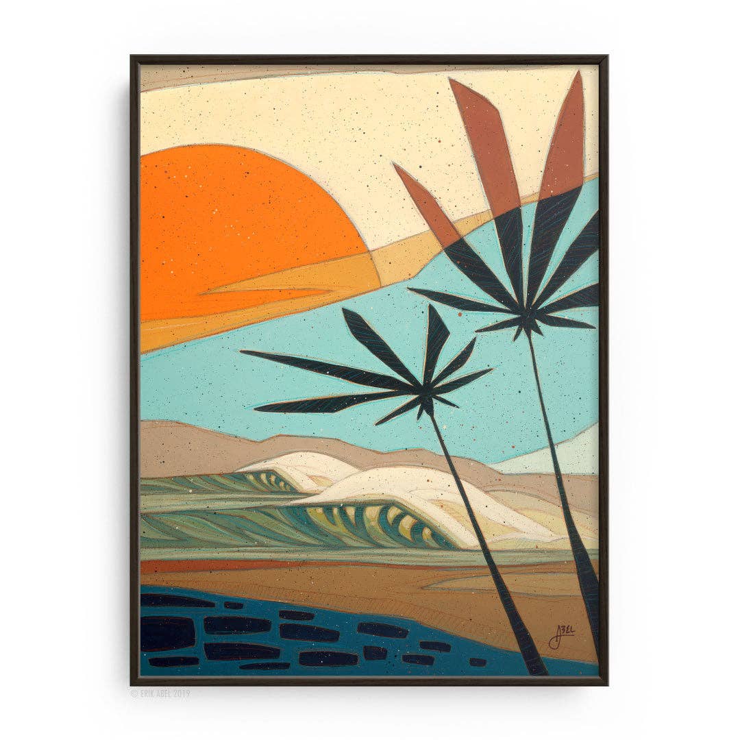 Palm Life Fine Art Print 9x12 by Abel Arts
