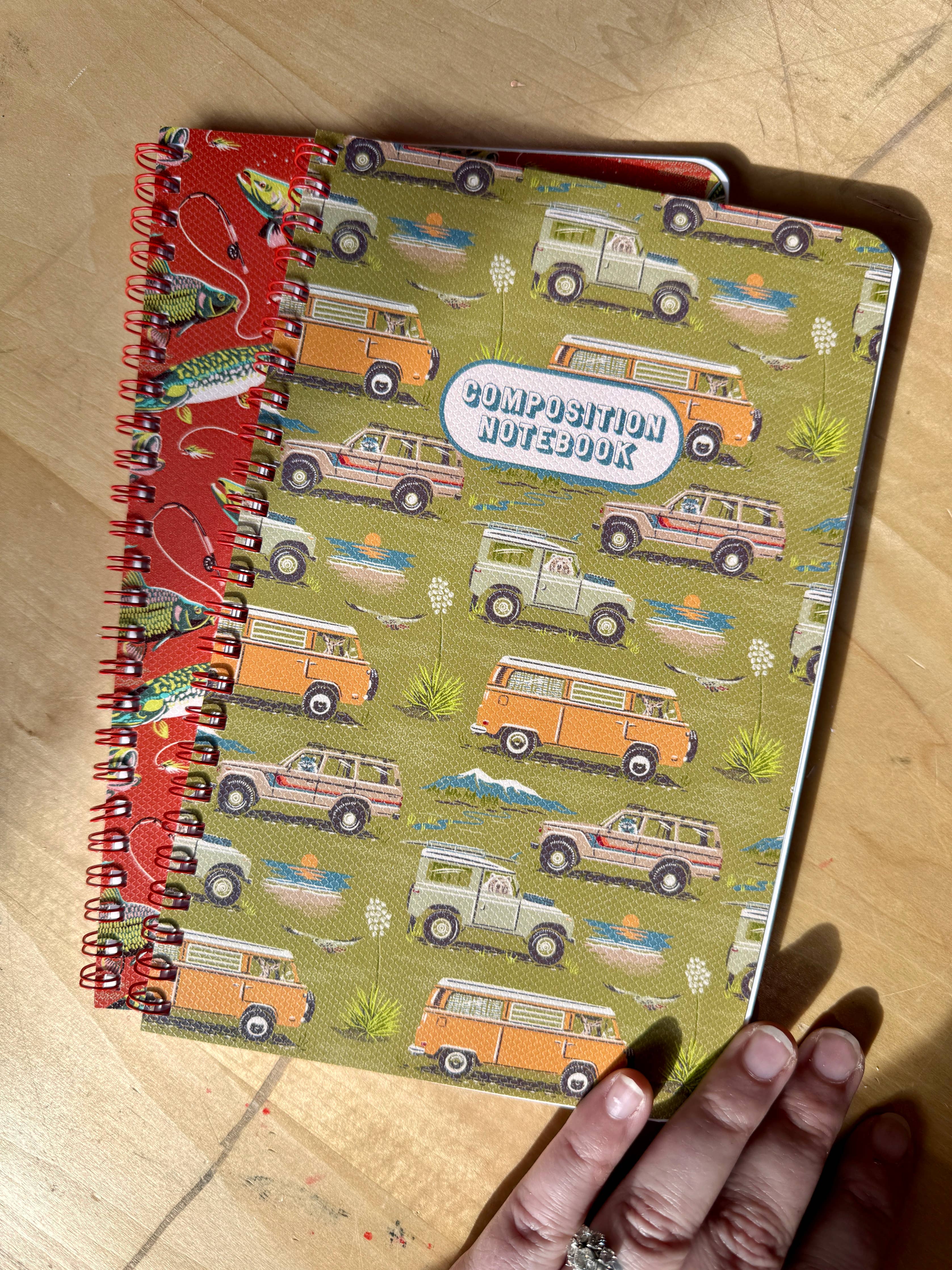 Camping Trucks Pattern Notebook