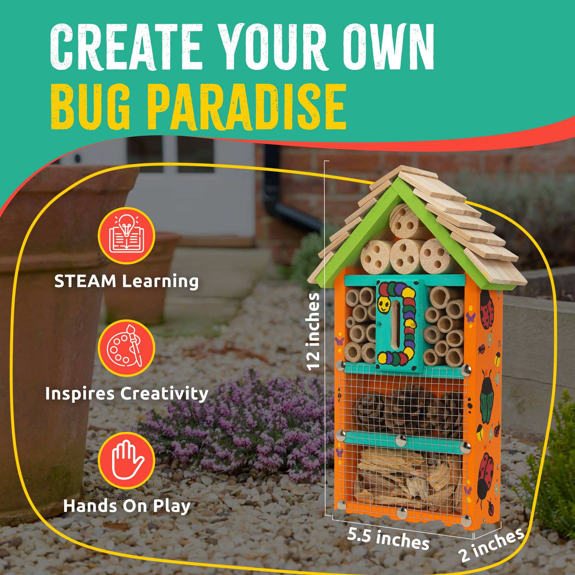 Bug Hotel Butterfly House Woodworking Kit