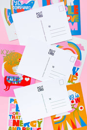 XL Postcard Set of 6 with Inspirational Messages