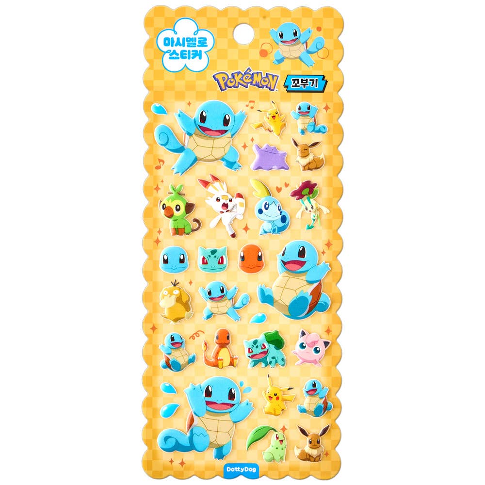 Pokemon Marshmallow Puffy Stickers