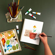 Houseplants Learn-To-Paint Gouache Paint Book