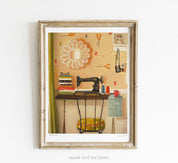 Hipster Crafter Art Print - 8.5" X 11"