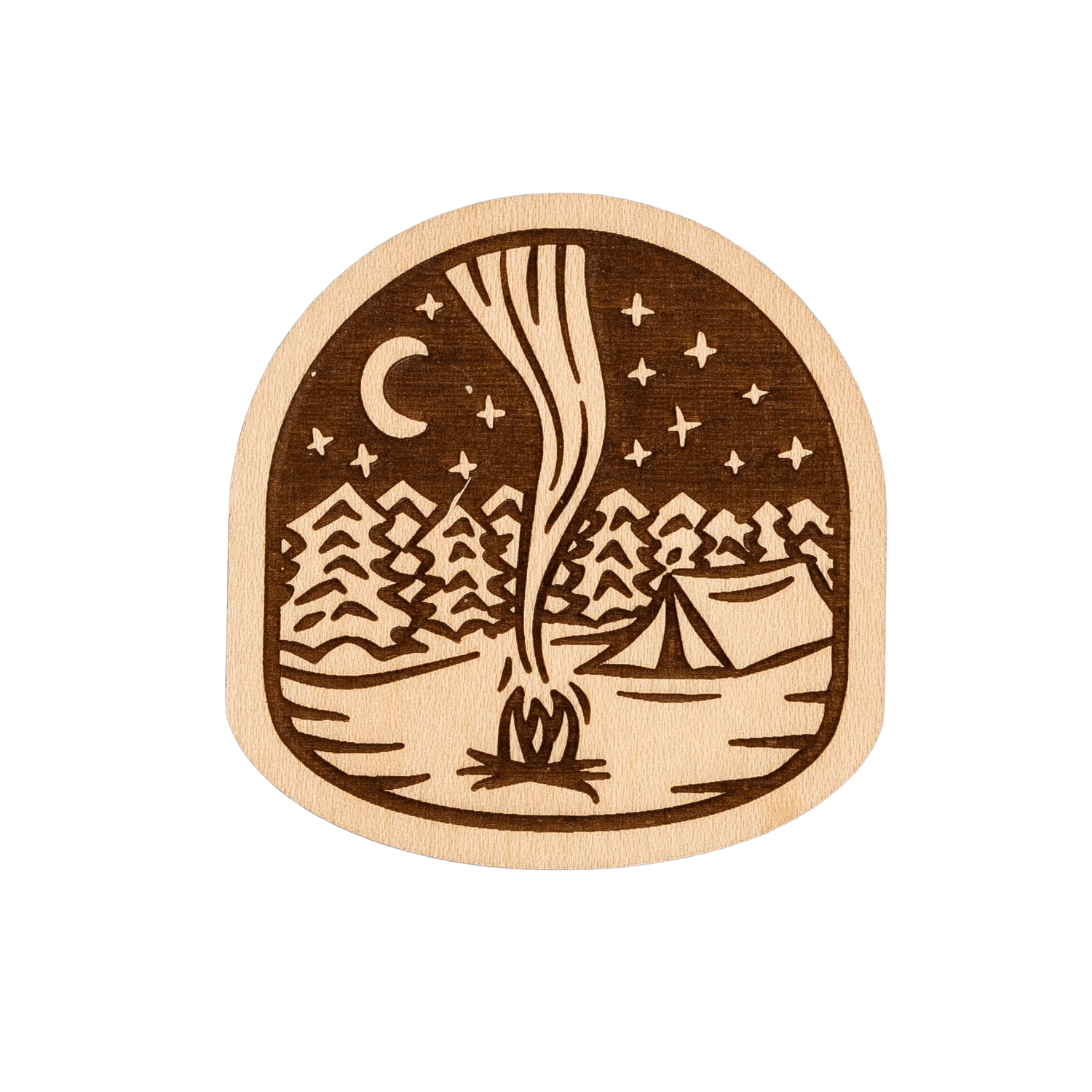 Campfire | Wood Magnet
