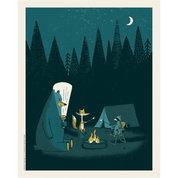 Camping Out | 16" x 20" | Signed, Art Print