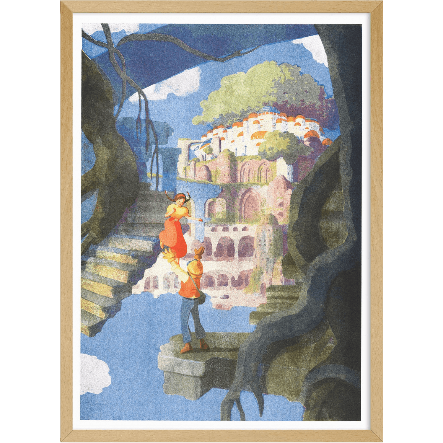 Castle in the Sky | Art Print | Miyazaki/Hifumiyo A3 Poster