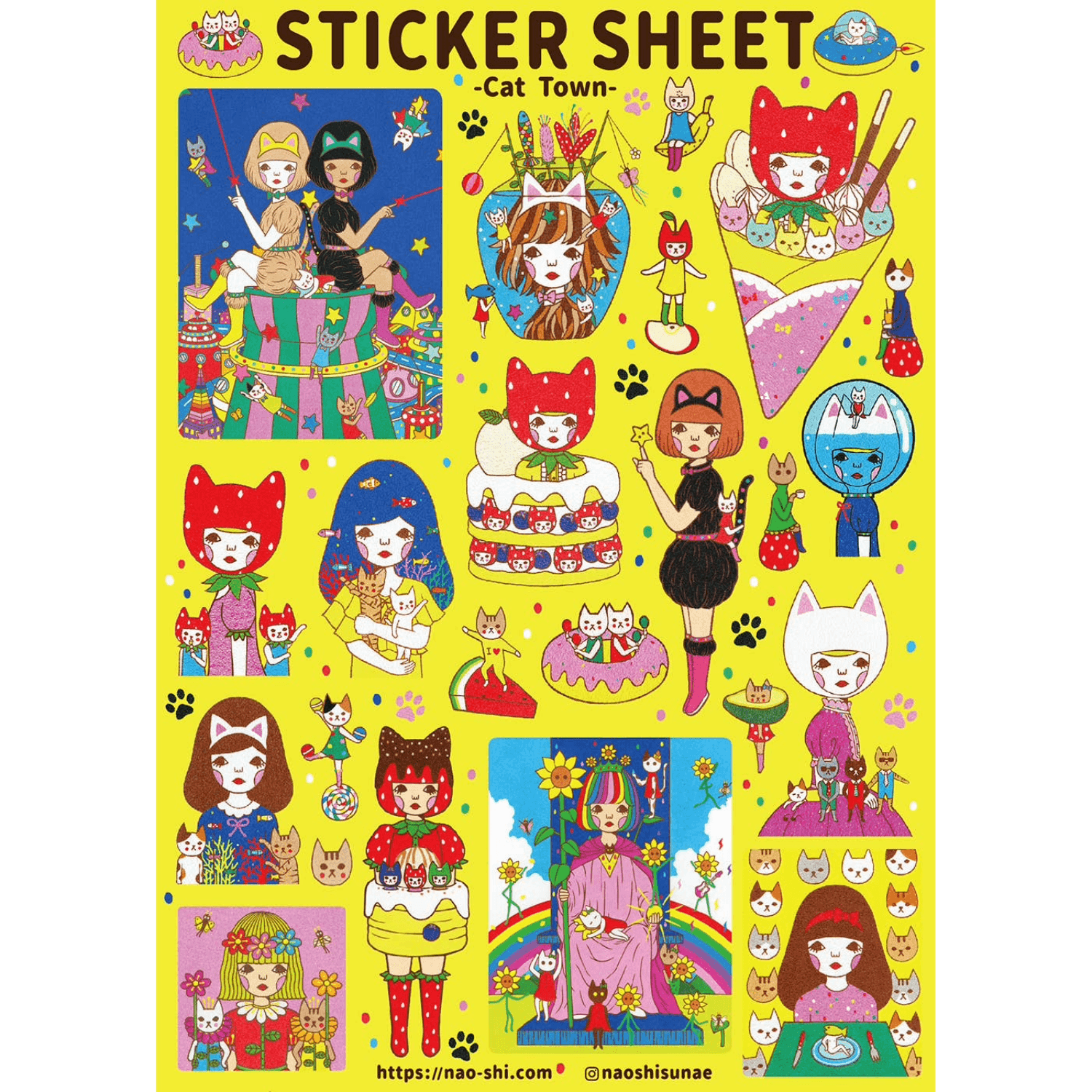 Cat Town | Sticker Sheet