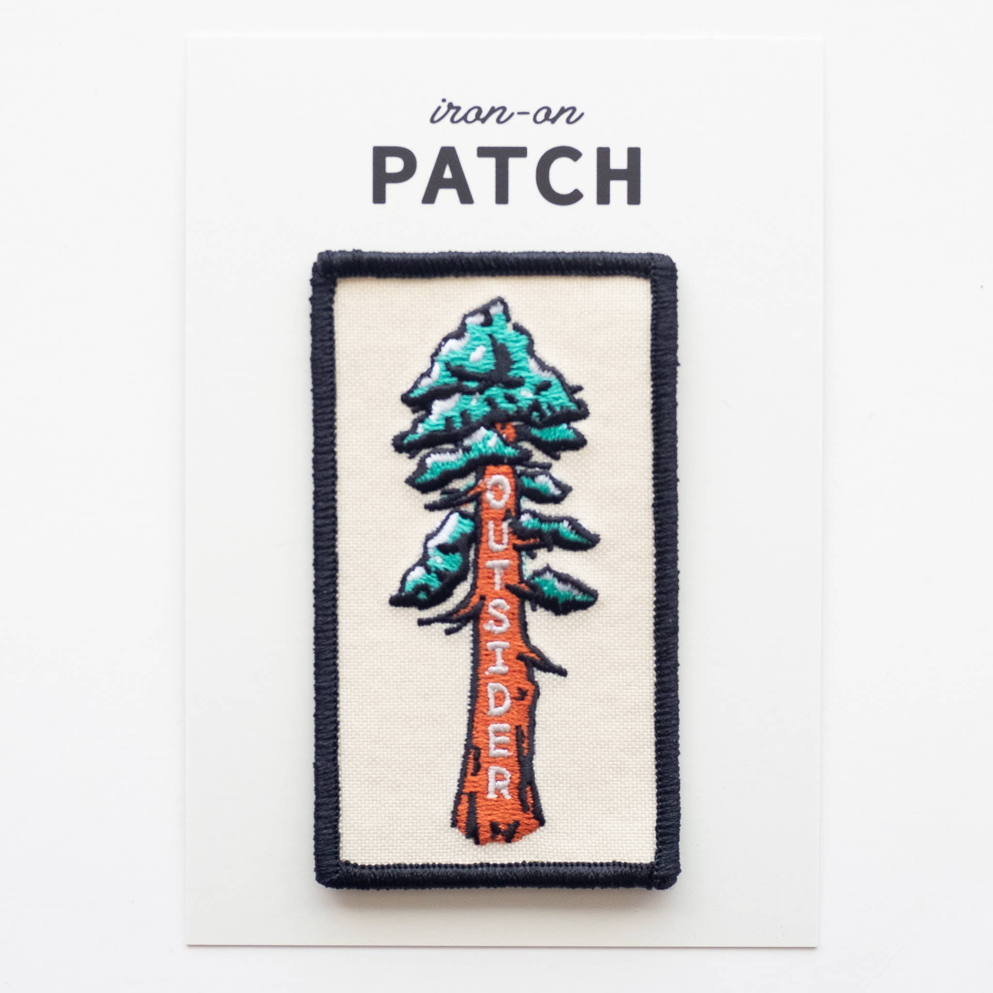 Outsider Sequoia Tree Embroidered Iron on Patch