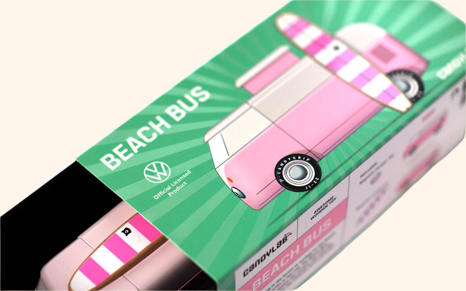 VW Beach Bus Pink