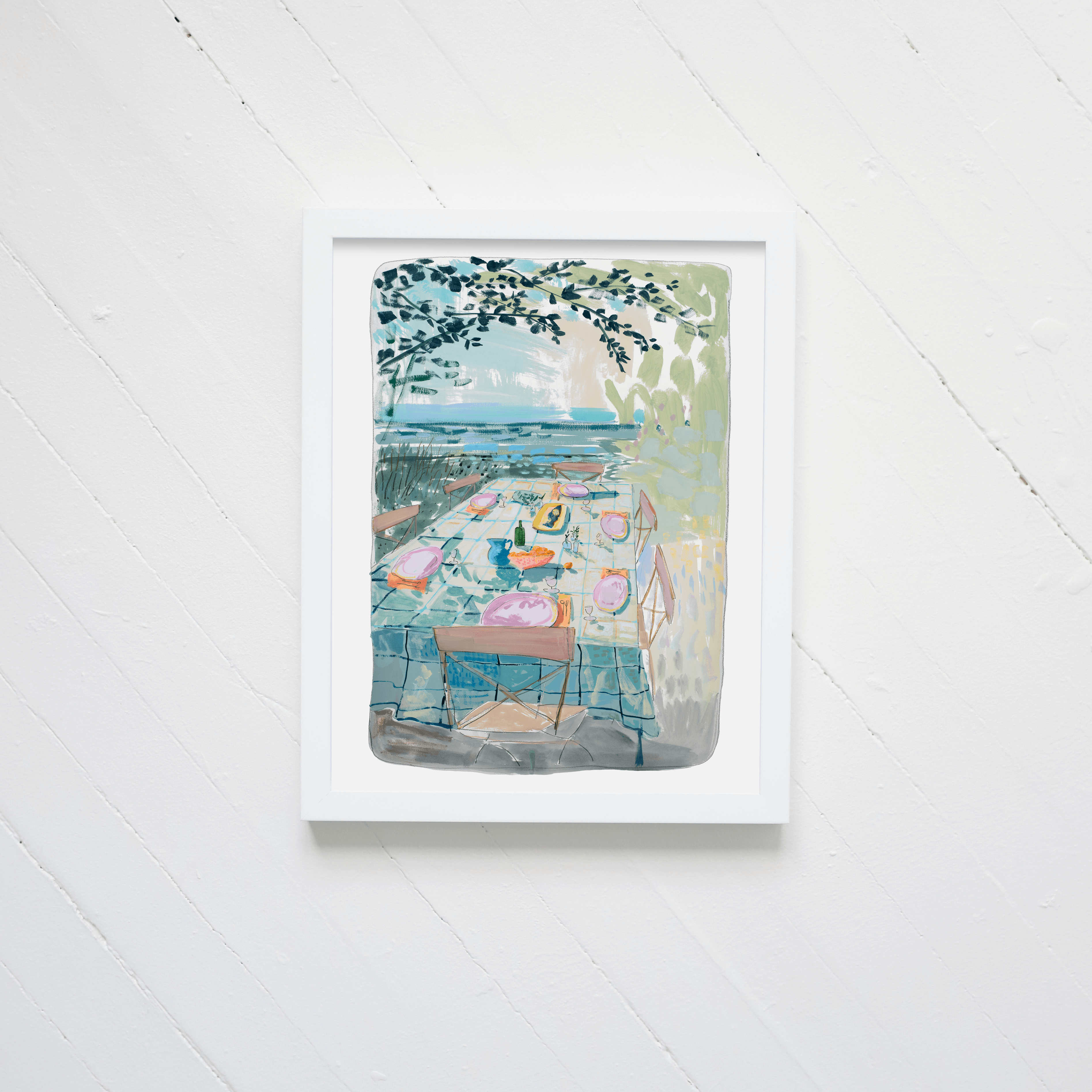 "Fish Under the Olives" Limited Edition 11"14" Print