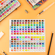 Watercolor Set Of 168 With Coloring Book