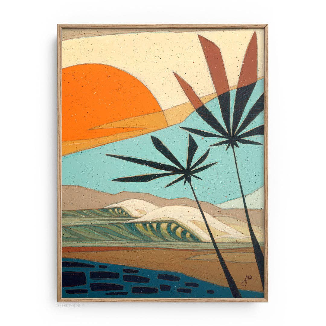 Palm Life Fine Art Print 9x12 by Abel Arts