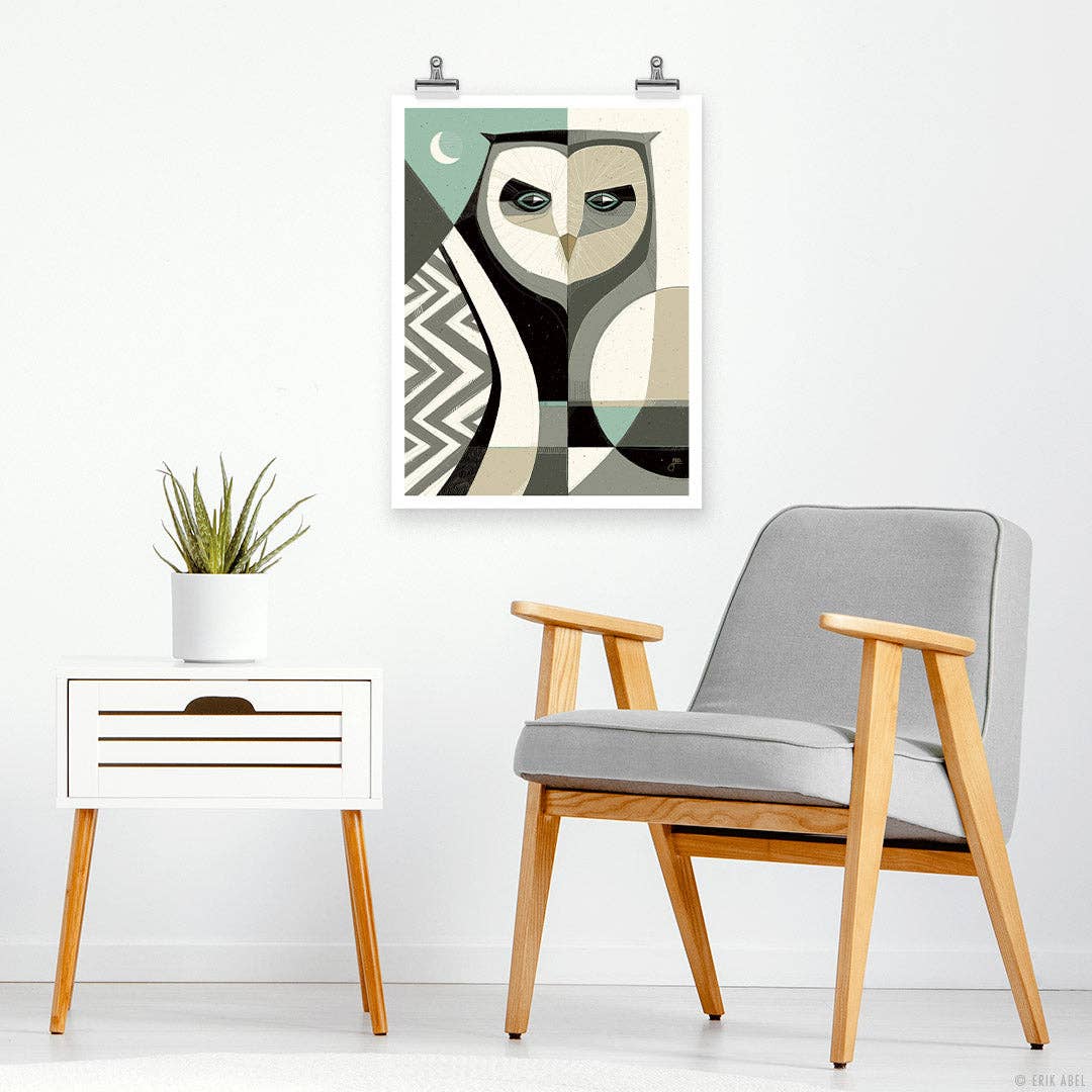 Who? Blue - Giclee 9x12 Print