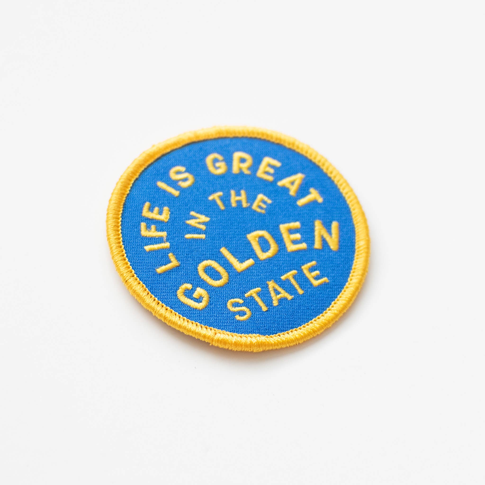 Life Is Great In The Golden State Embroidered Iron on Patch