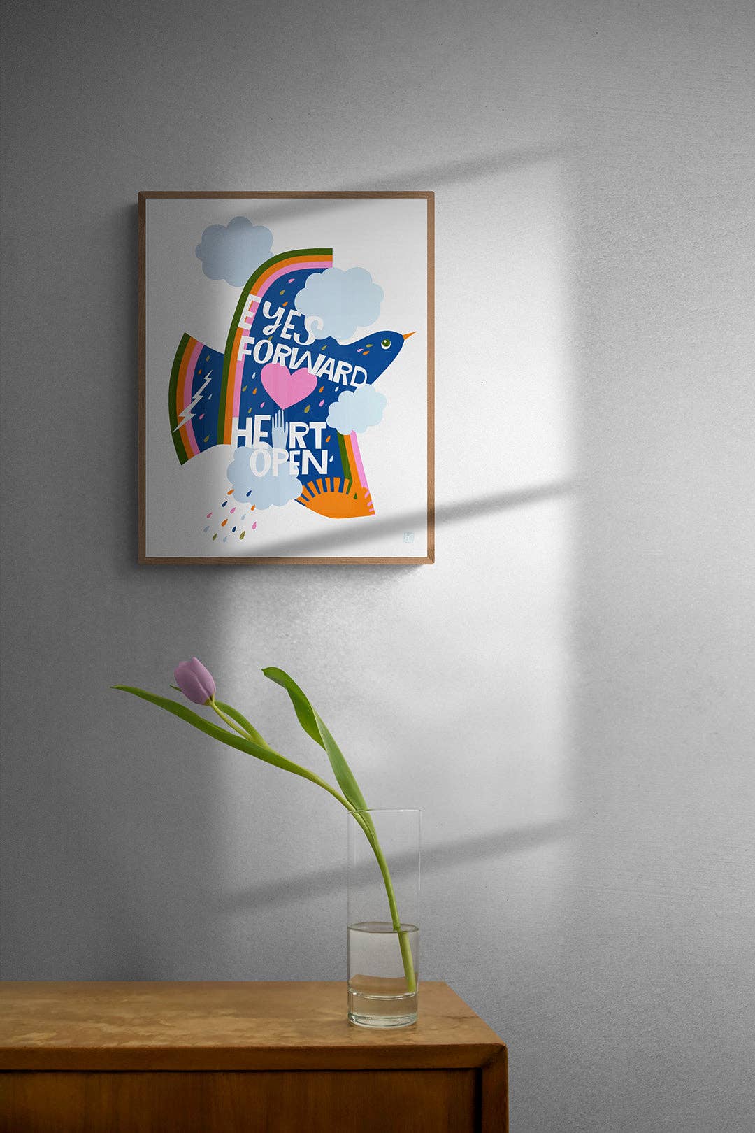 Eyes Forward Heart Open - Art Print 8.5" x 11"