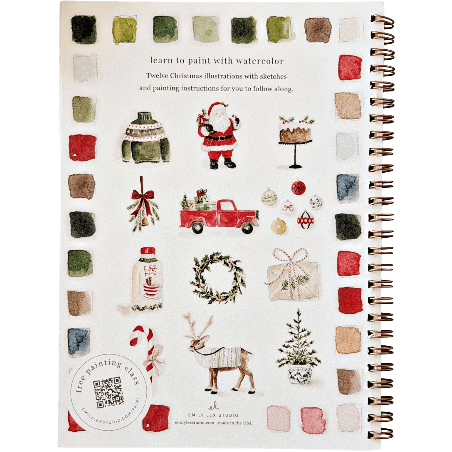 Classic Christmas | Watercolor Workbook