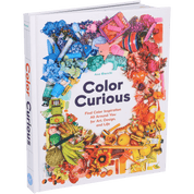 Book titled 'Color Curious' with colorful cover design on a white background
