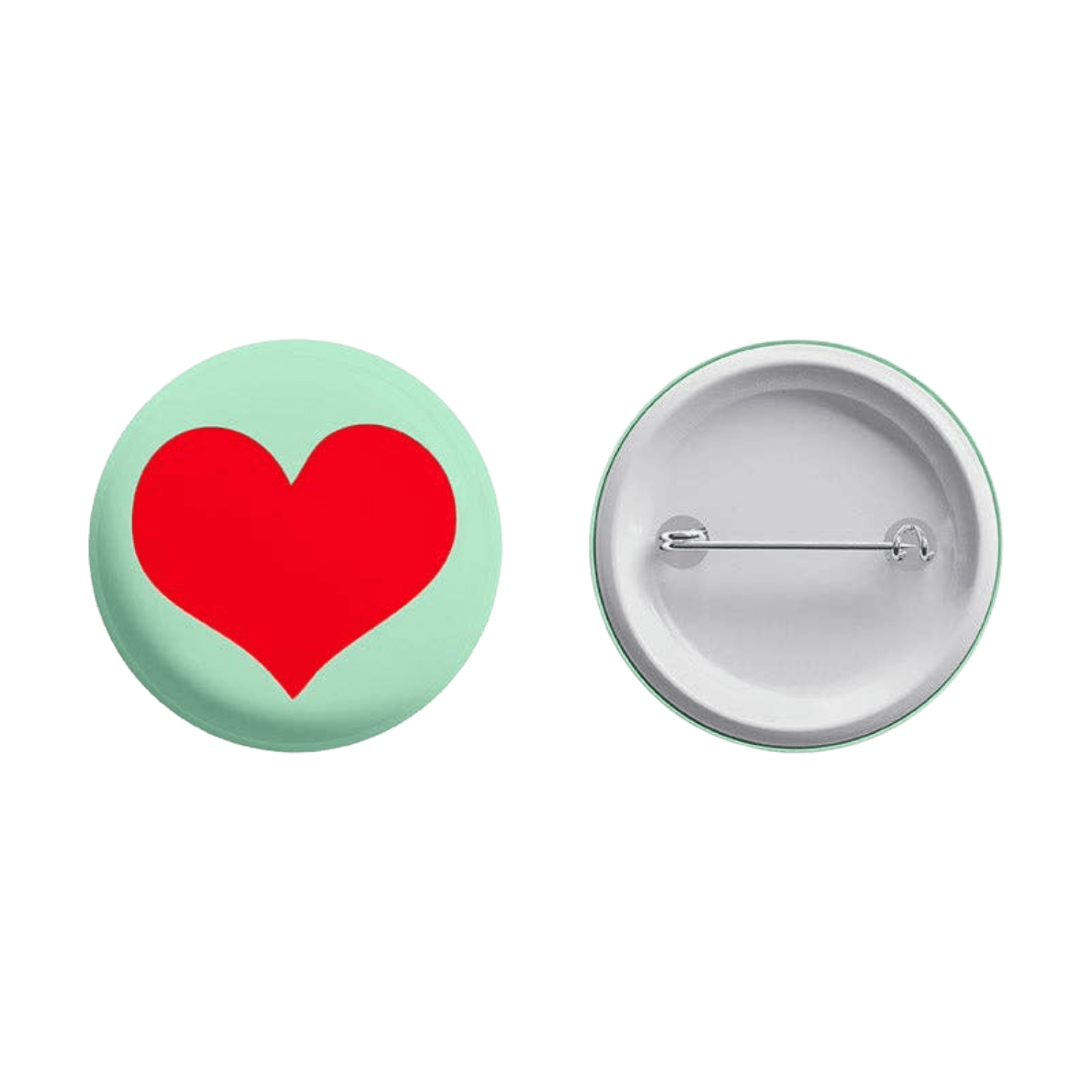 Colorful Heart, 4 Colors | Pinback Button