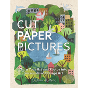 Book cover of 'Cut Paper Pictures' with colorful illustrations and text.