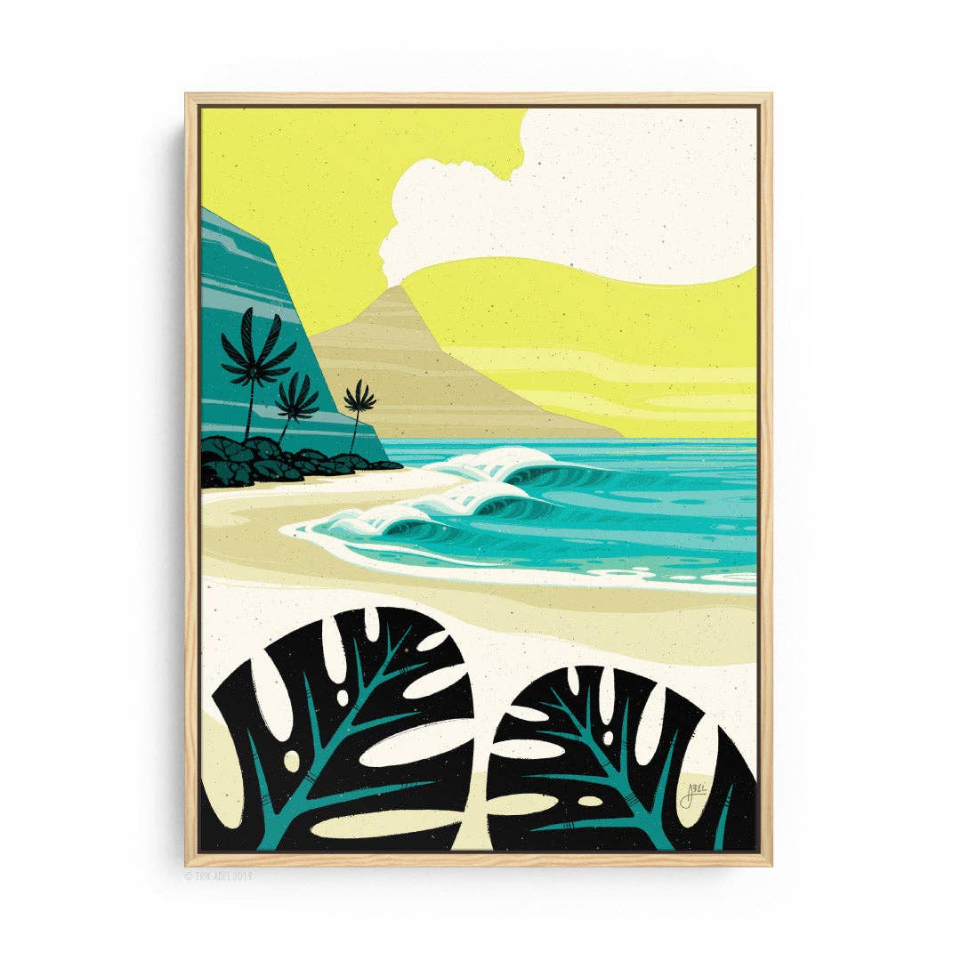 Coconut Volcano - 9x12 Giclee Print