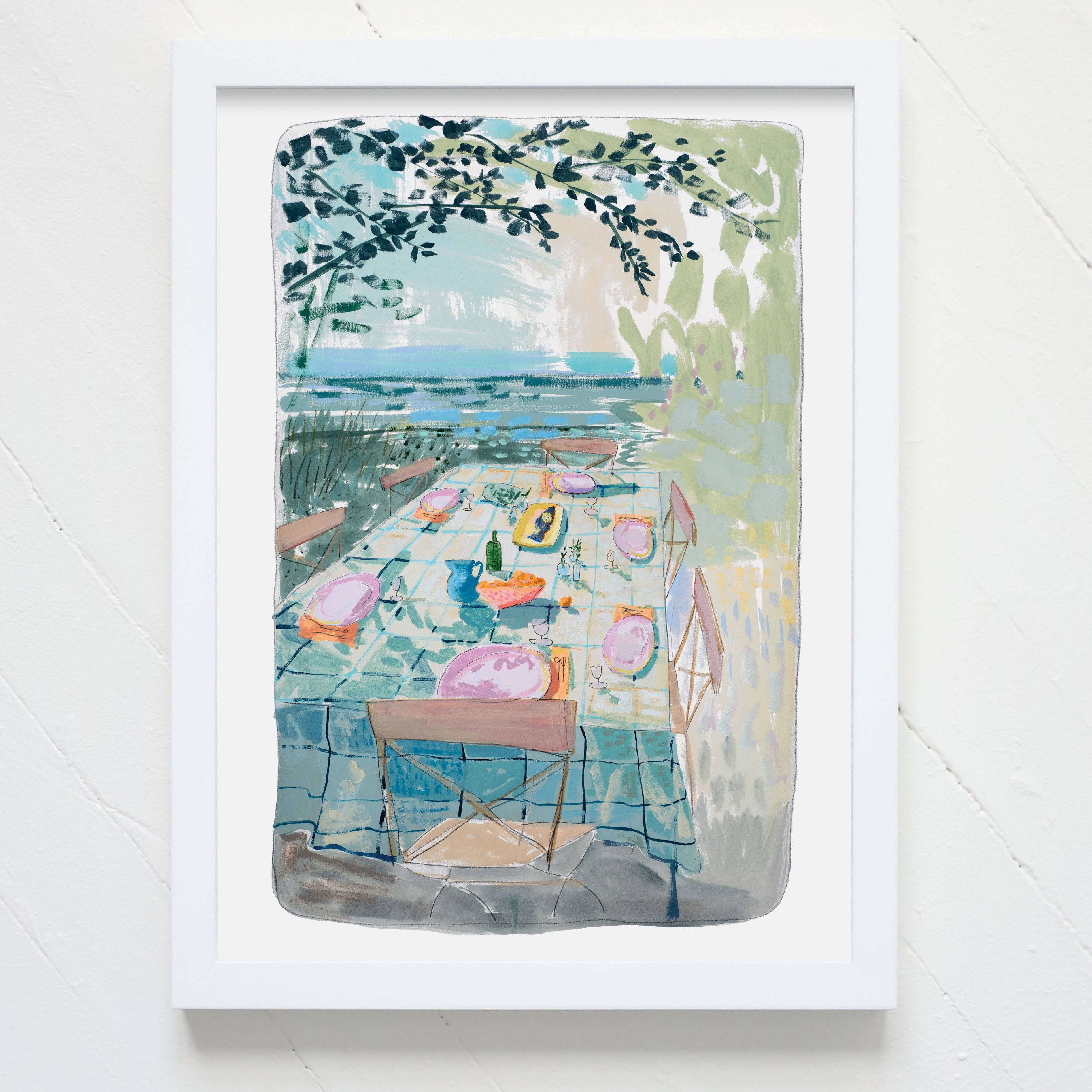 "Fish Under the Olives" Limited Edition 11"14" Print