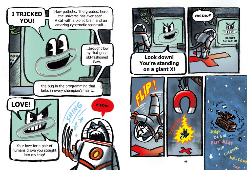 The First Cat in Space and the Wrath of the Paperclip, Book 3 | Graphic Novel