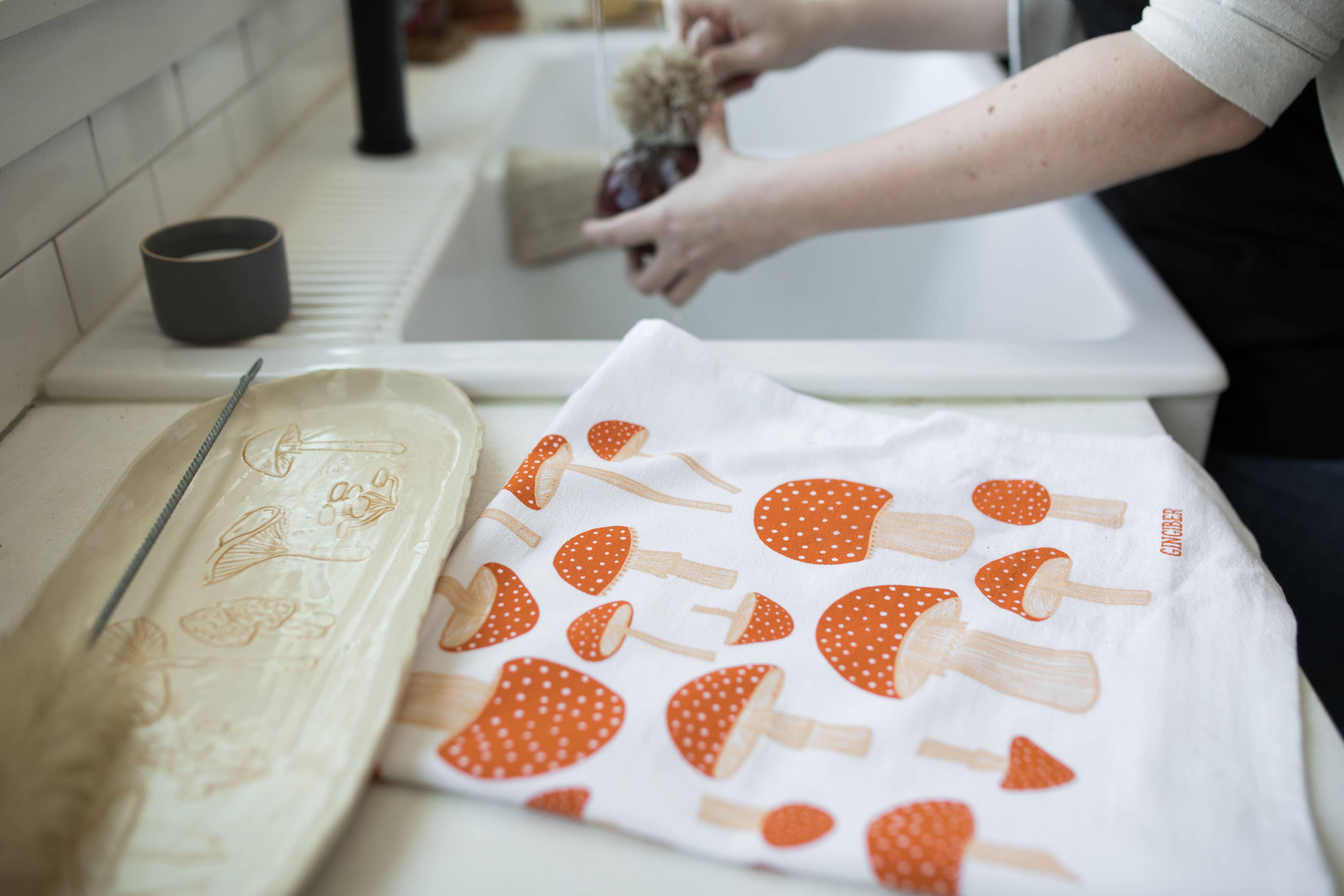 Mushroom Tea Towel