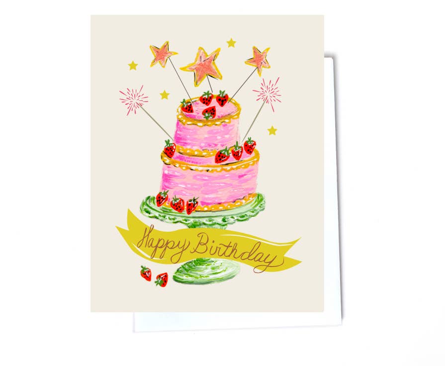 Tier Cake Birthday Card