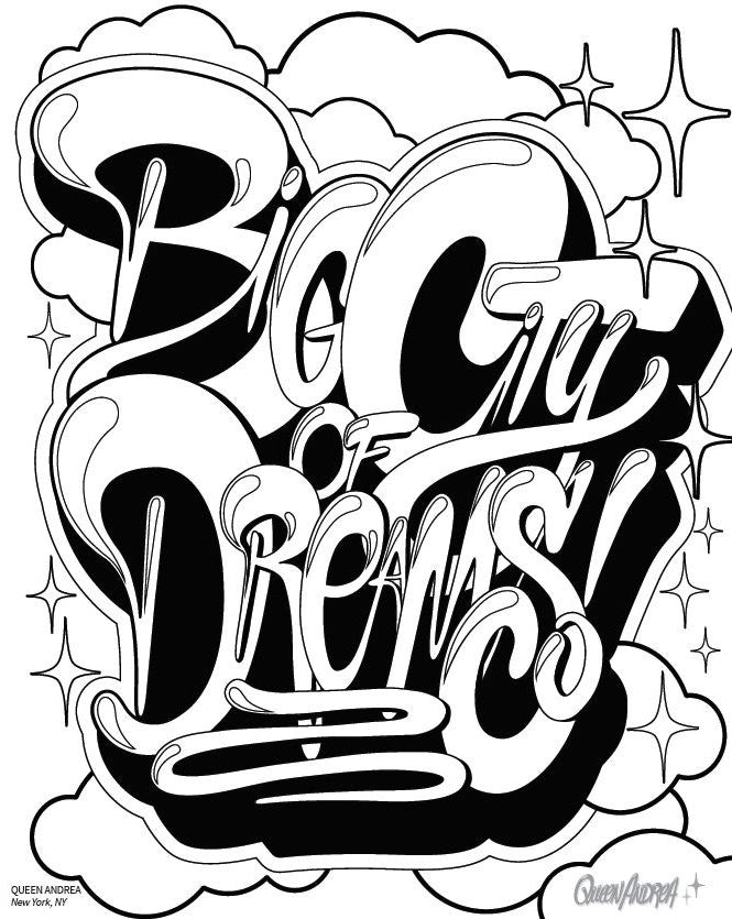 American Graffiti Coloring Book