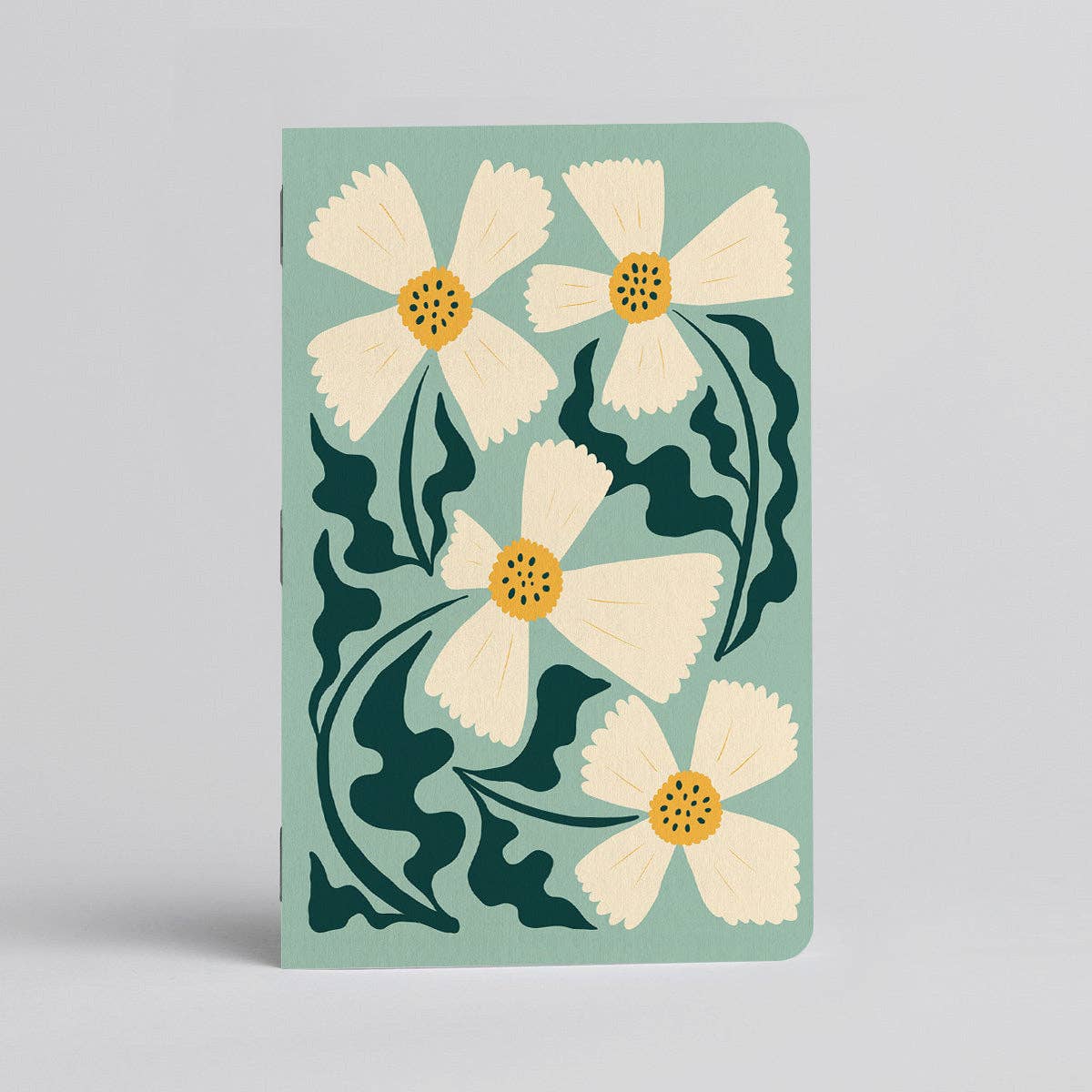 Spring Floral Notebook: Mint (5"x7")