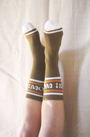 'WOW!’ Socks: Brown and One Size Fits All
