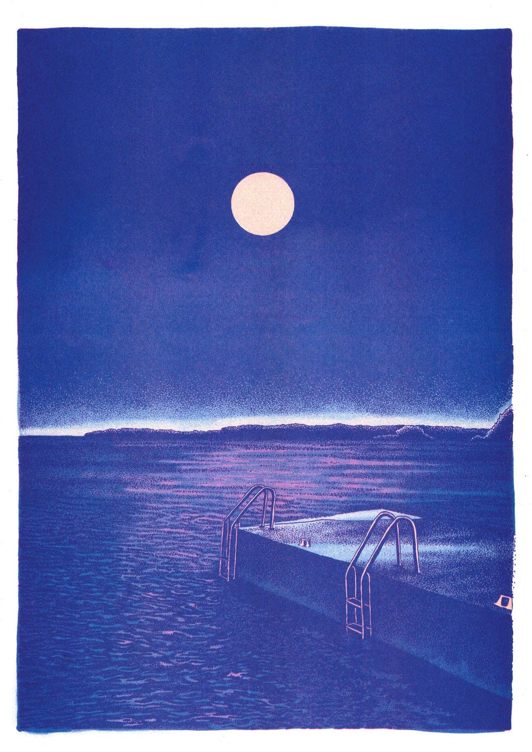 Midnight Bath A3 poster - Manon Diemer