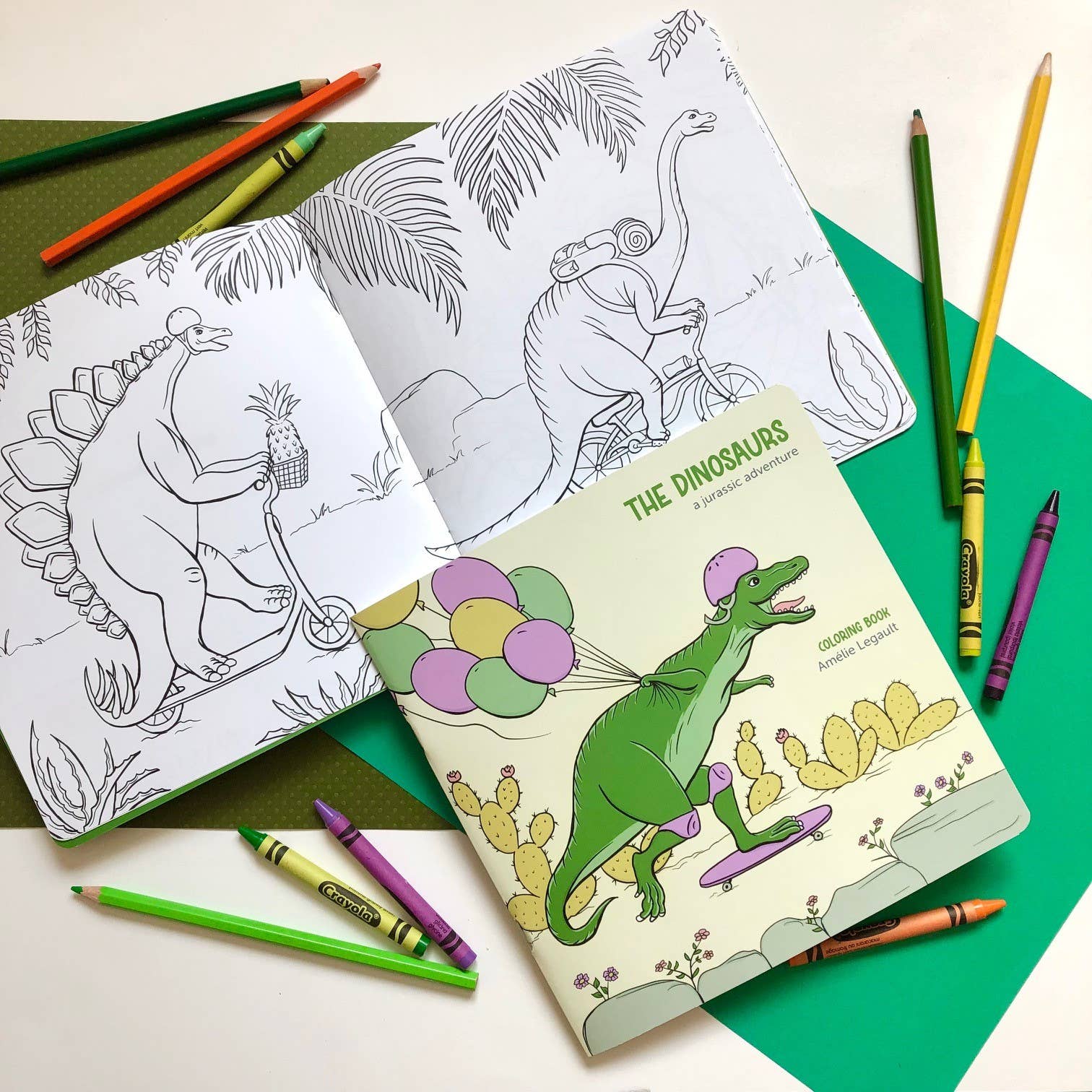 The Dinosaurs A Jurassic Adventure - Coloring Book