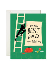 Best Dad Sign - Classic Father's Day Greeting Card