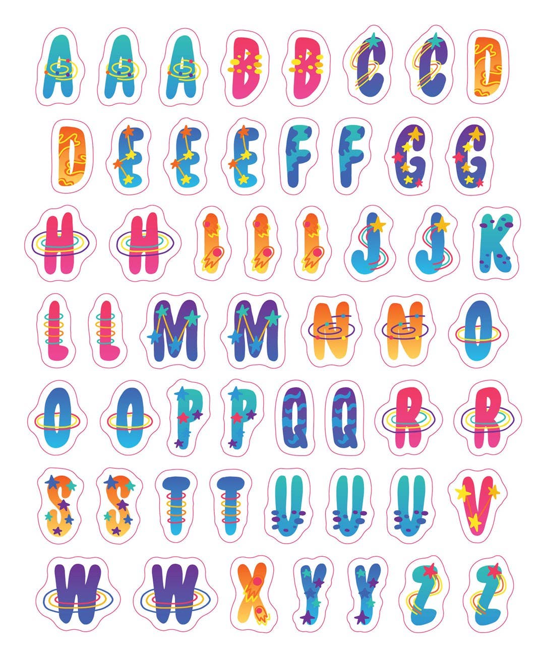 So. Many. Letter Stickers.