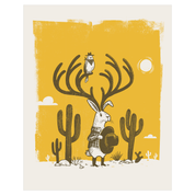 Jackalope Screen Print